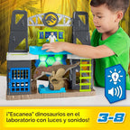 Fisher-Price Imaginext Jurassic World Juguetes de Dinosaurios Scan & Glow Conjunto de Juego de Dinosaurios con Luces y Sonidos para Niños de 3+ Años
