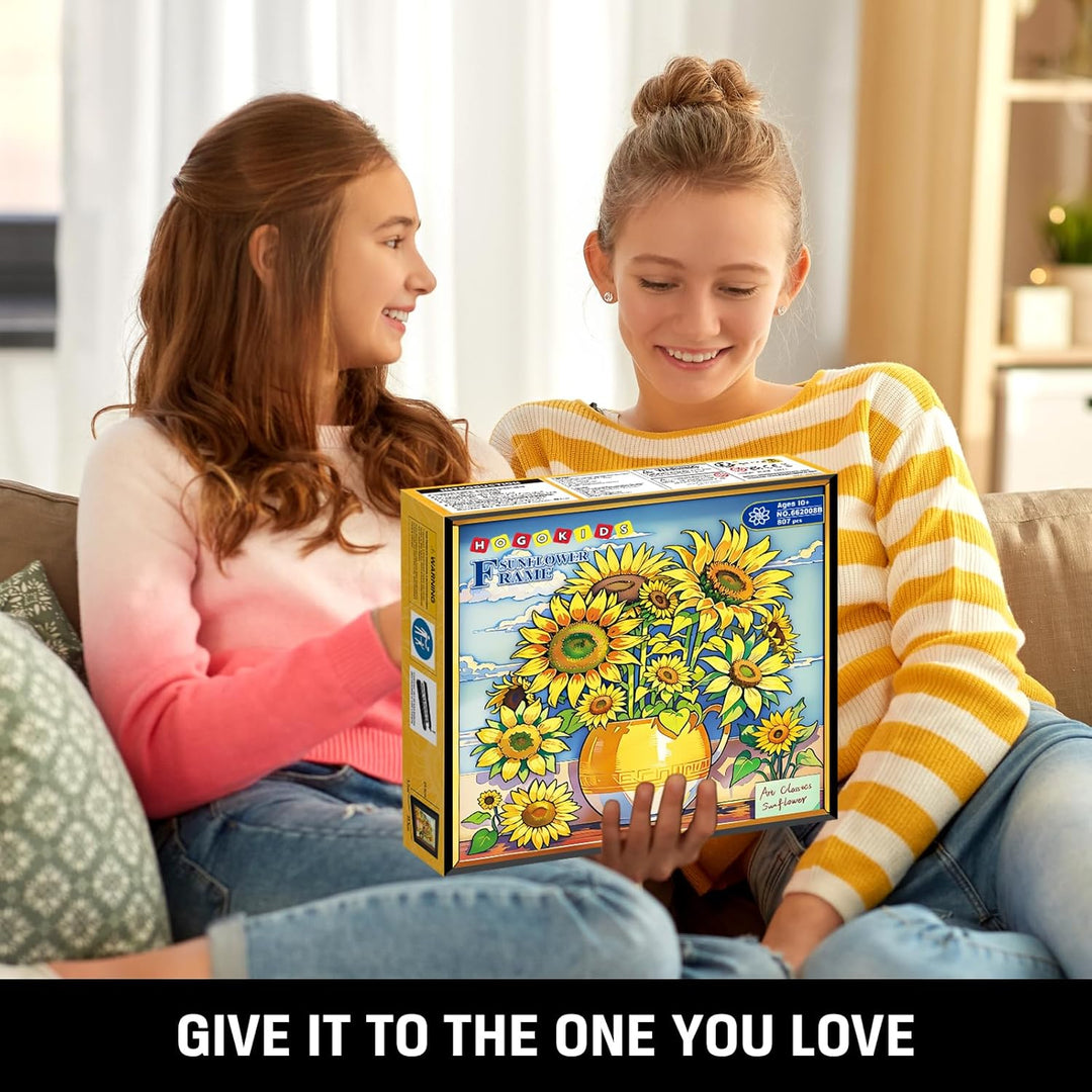 HOGOKIDS Juego de construcción de flores y girasoles con