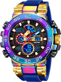FANMIS Reloj digital analógico para hombre, reloj deportivo táctico militar