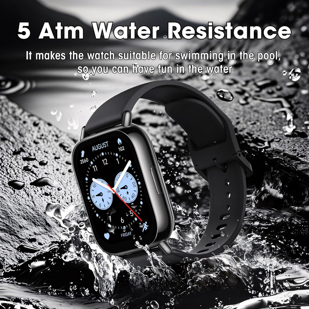 Xiaomi Redmi 5 Lite Smart Watch, Reloj Inteligente con Contador de Pasos para Mujeres y Hombres, Pantalla LCD Grande de 1.96", 140 Modos Deportivos, Resistente al Agua 5ATM (Lite-Black)