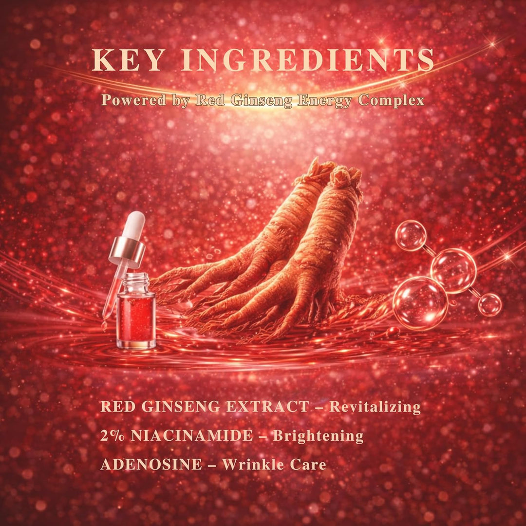 Mascarilla de hoja de ginseng rojo coreano, paquete de 10 unidades,...