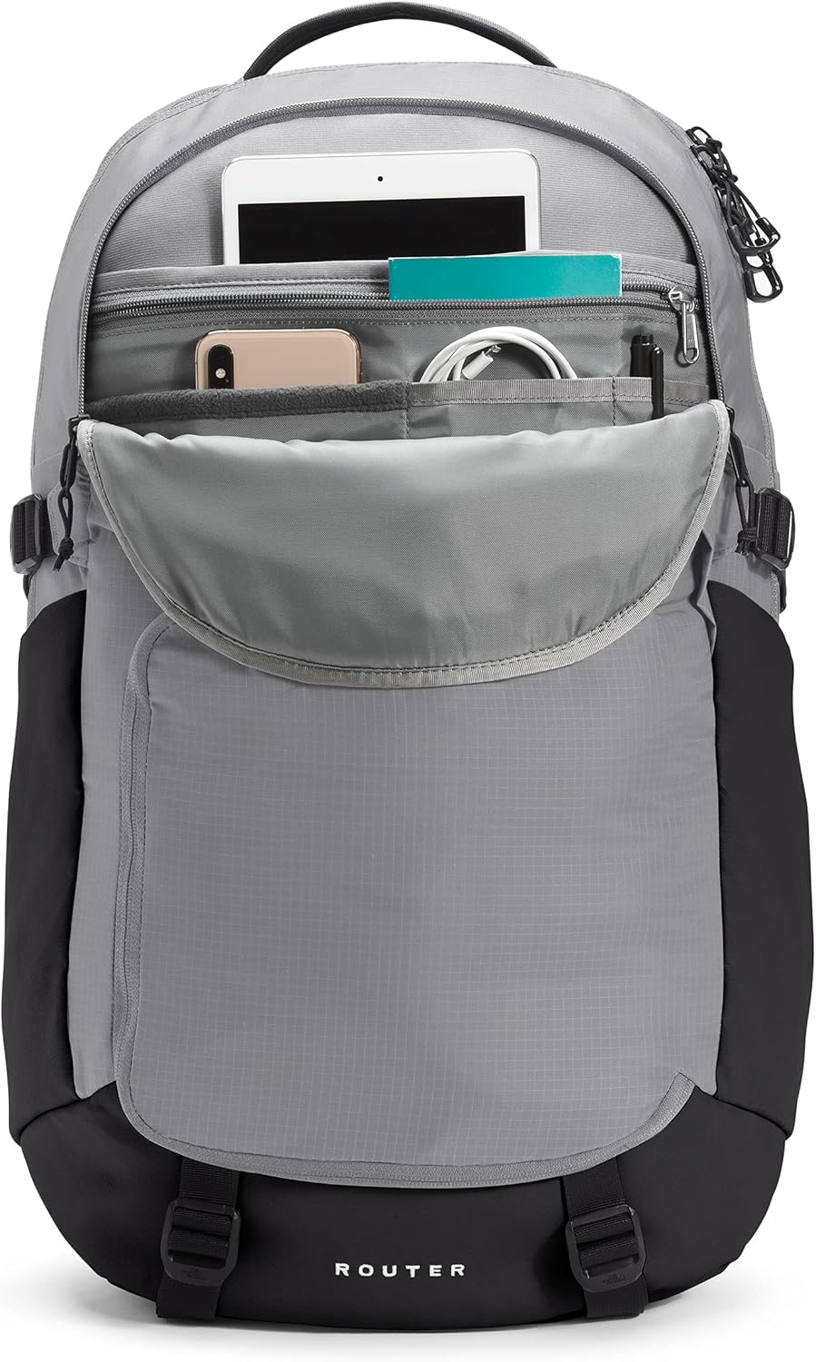 The North Face Unisex Router Meld Gris\/TNF Negro Talla única