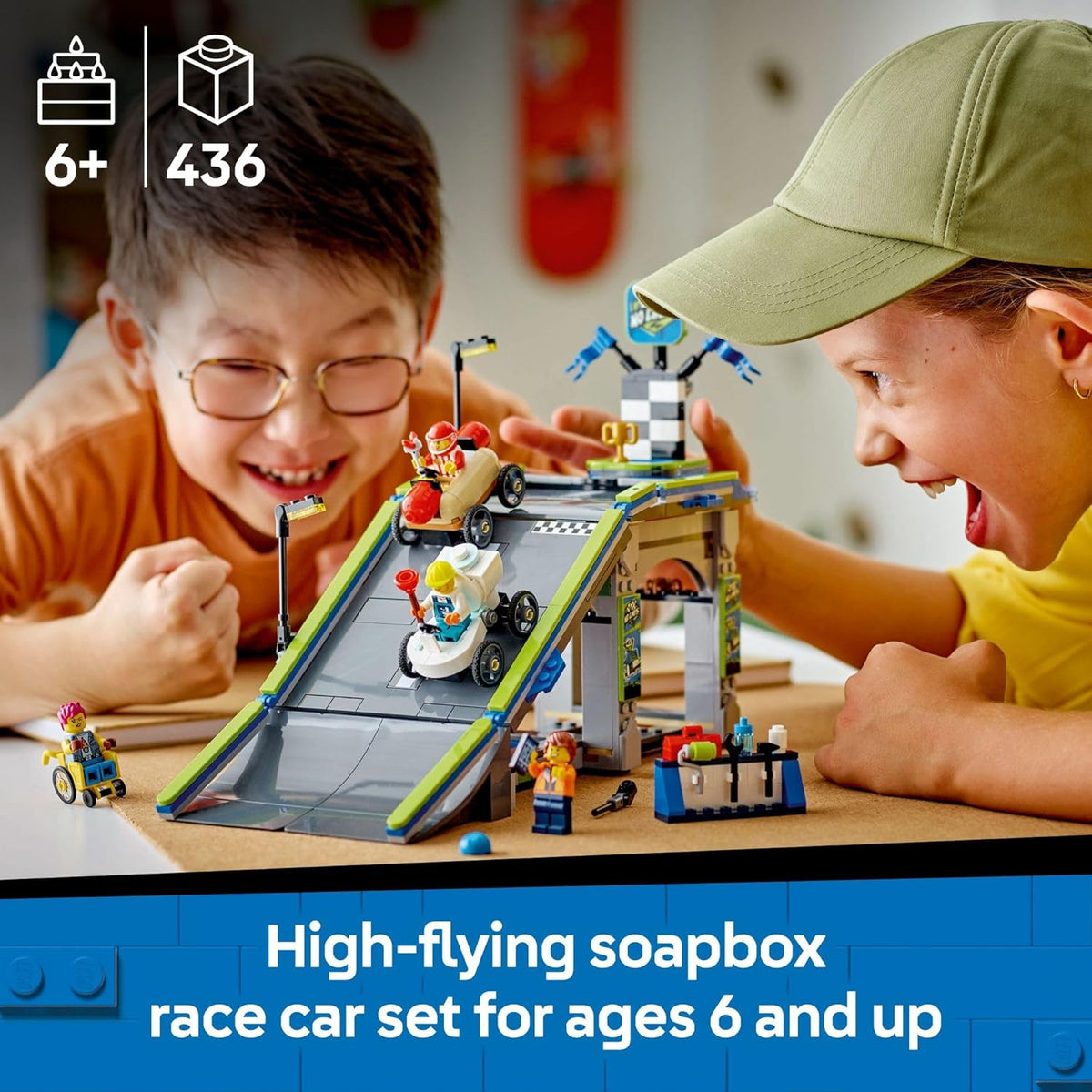 LEGO City No Limits Race Car Ramp Track Toy - Juguete de