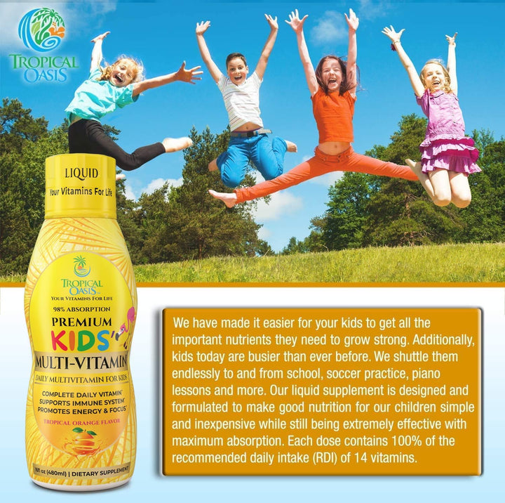Multivitamínico líquido premium para niños | Vitaminas para niños s...
