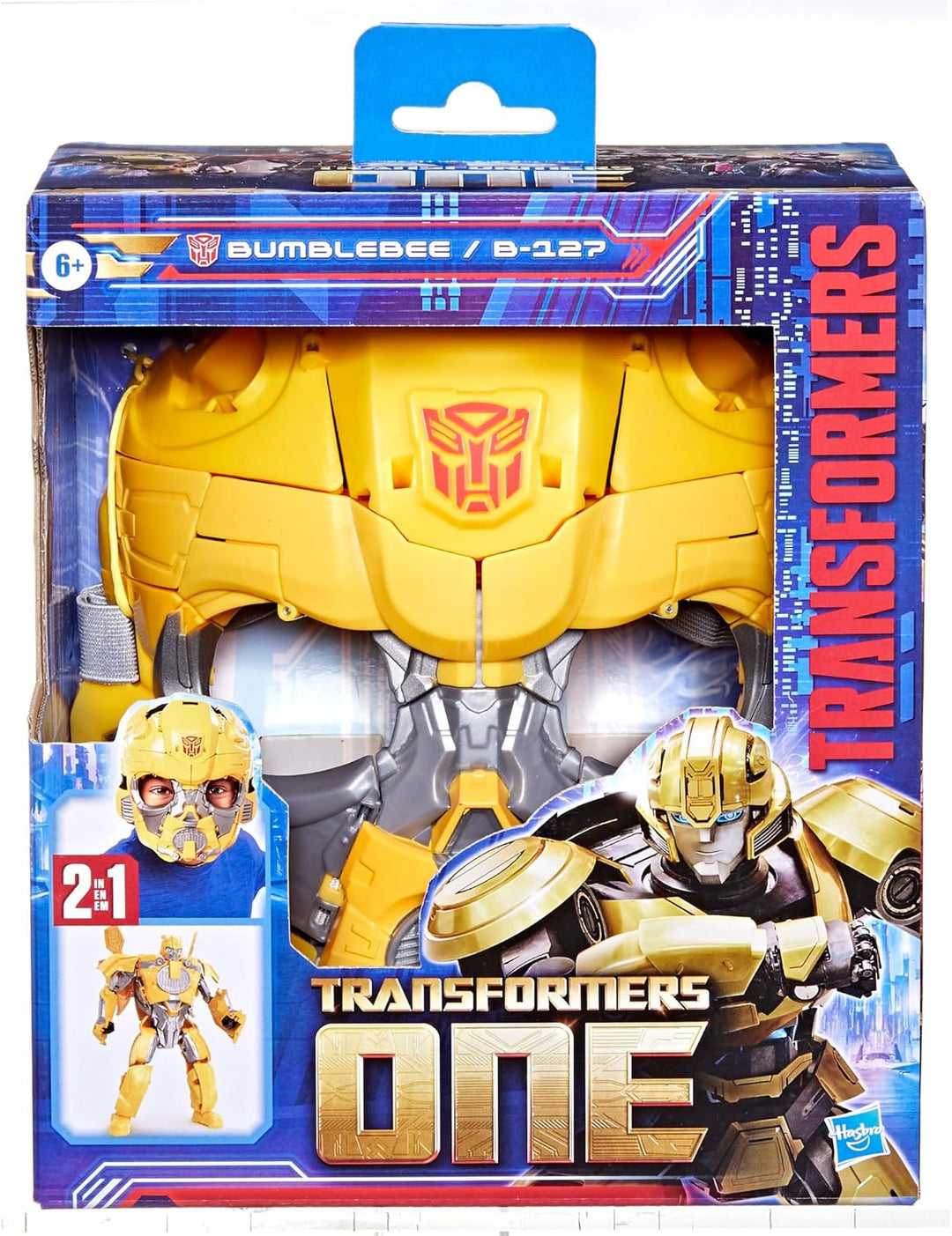 Transformers One 2 en 1 Bumblebee B-127 - Figura de acción de robot...