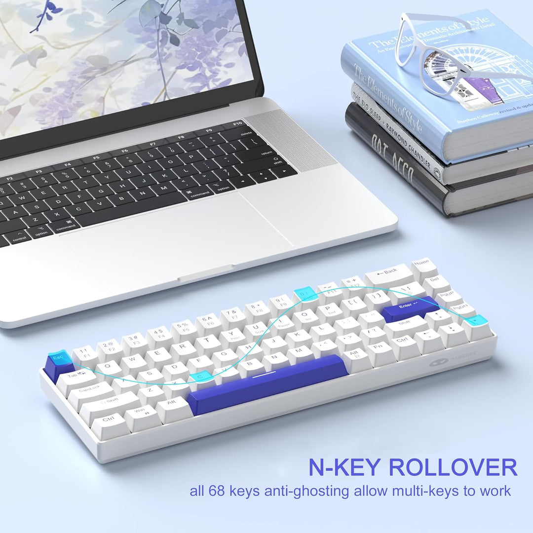 MageGee Teclado portátil 60% mecánico para juegos, retroiluminado R...