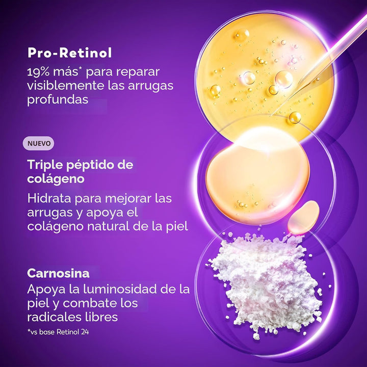 Olay Crema de noche de retinol para mujer, MAX, antienvejecimiento,...