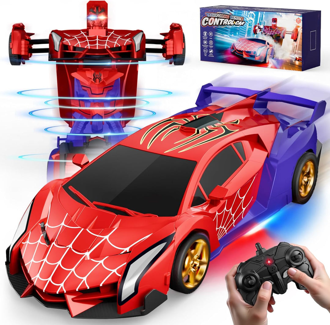 Spider Transform RC Cars Juguetes con luces de ojos y