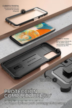 SUPCASE Funda para Samsung Galaxy A23 4G / 5G con soporte, color negro