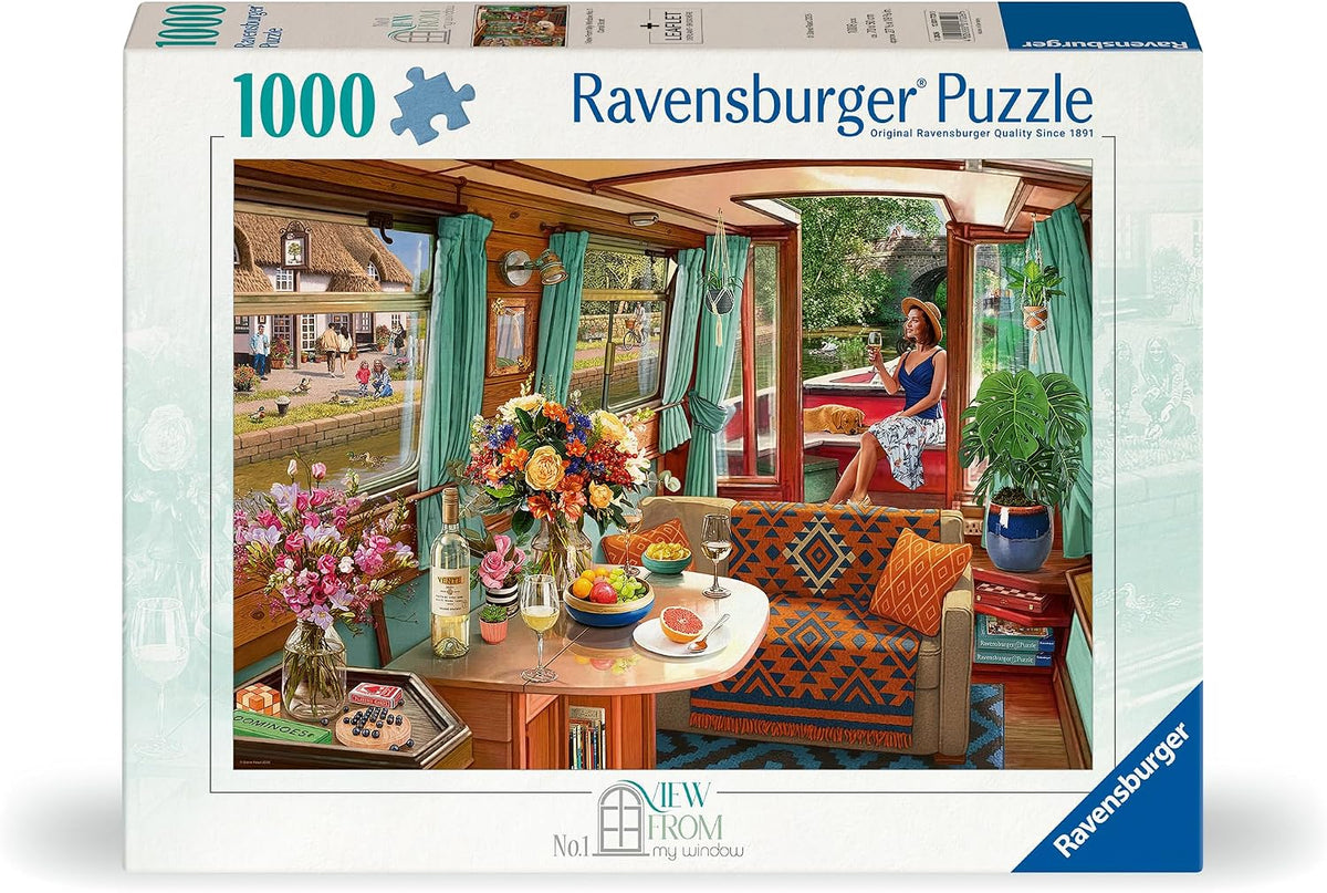Ravensburger Canal Boat - Rompecabezas de 1000 piezas para adultos