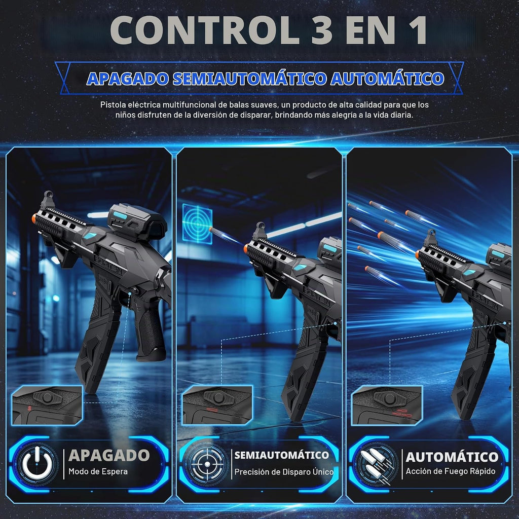 SOFITEN Automatic Toy Foam Blasters con Scope Electric Sniper Rifle