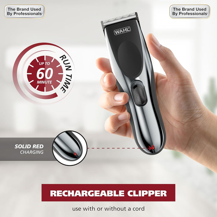 Wahl - Cortadora de pelo inalámbrica Chrome Pro para hombres y comb...