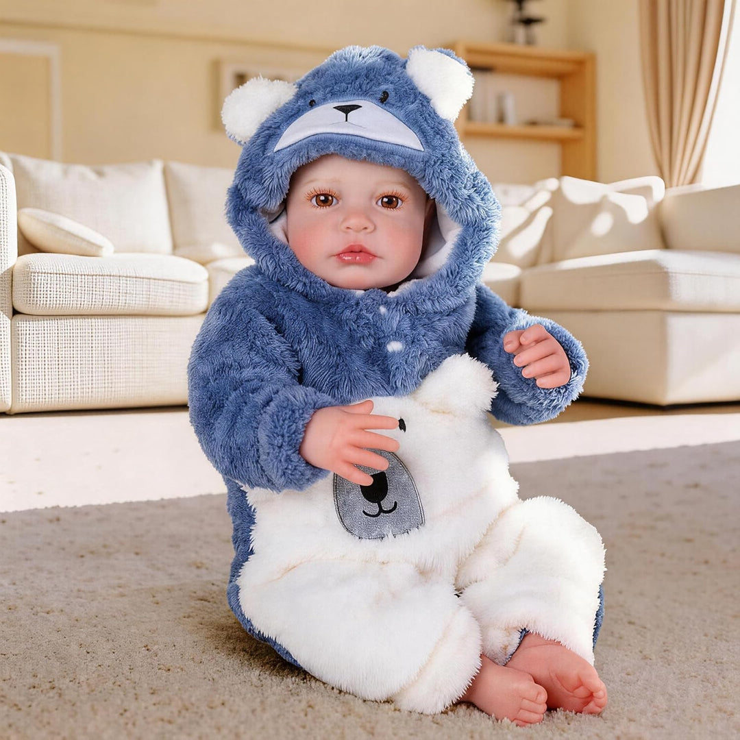 BABESIDE Reborn Baby Doll Boy - Muñeca realista de vinilo suave de...