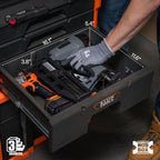 Klein Tools 54723MB MODbox Caja modular de tres gavetas de profundidad múltiple