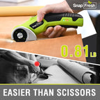 SnapFresh Tijeras eléctricas inalámbricas de 4V con batería de 2.0Ah y