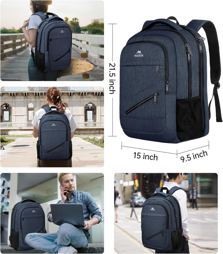 MATEIN Mochila extra grande para laptop para hombres, mochila de vi...