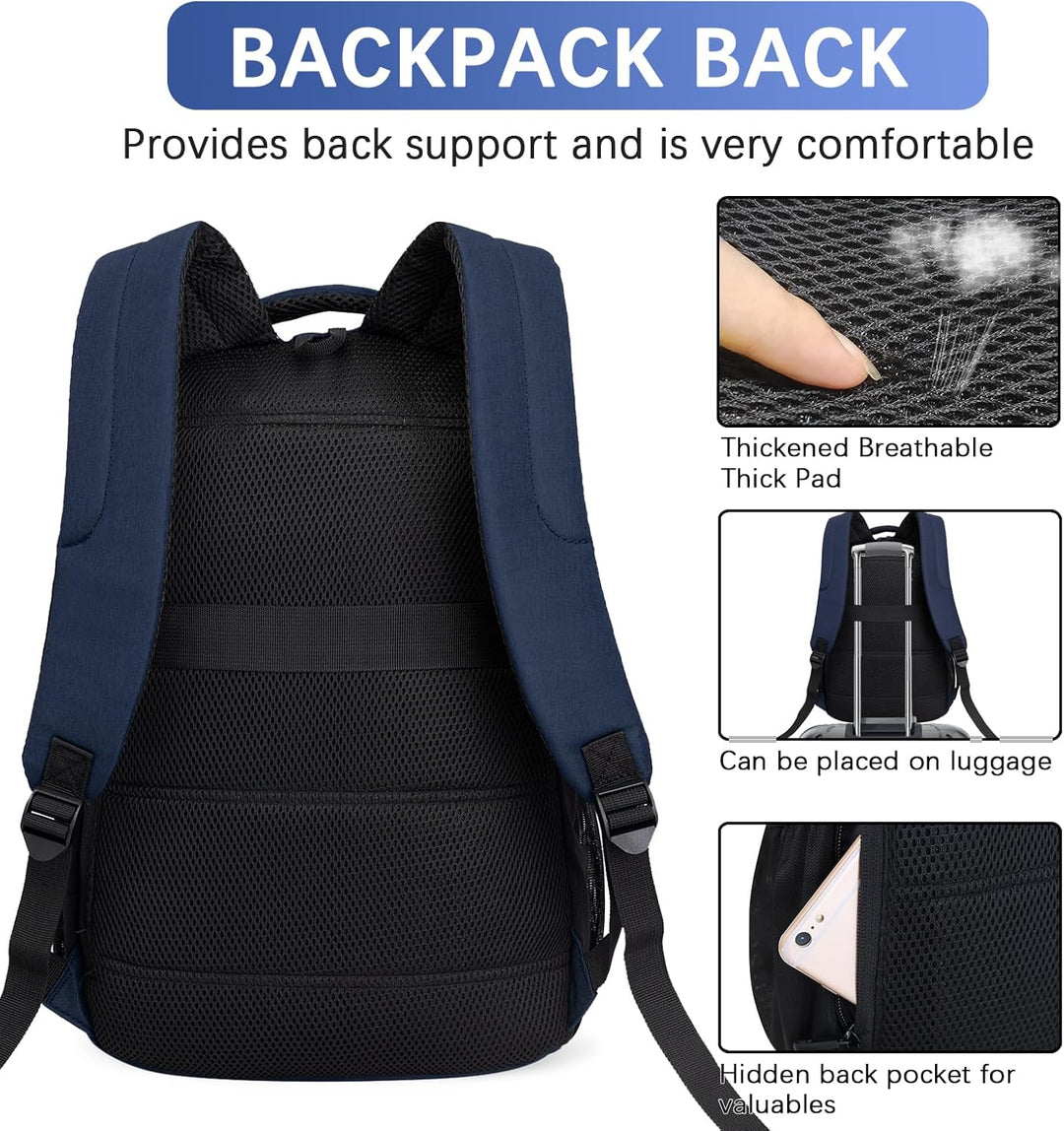 LARIPOP Mochila para laptop de viaje, mochila para portátil de 15.6...