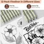 Nicpro Kit de 180 suministros de dibujo artístico, suministros de arte