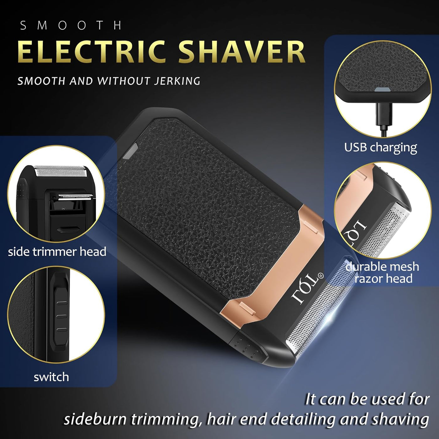 Cortapelos para hombres con pantalla LED, kit de aseo inalámbrico d...
