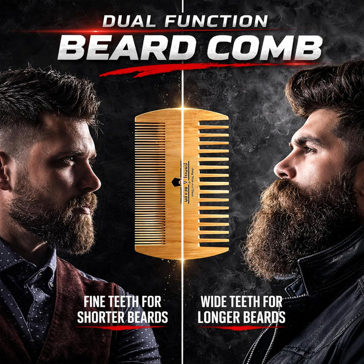 Kit de aseo alisador de barba para hombres, kit de crecimiento de b...