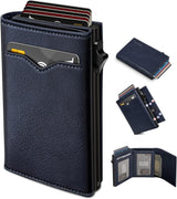 Miyozi Billetera para Hombre, con bolsillo para billetes, 2 ventana...