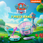 Lollipop - Juguetes musicales para niñas de Paw Patrol - Juego completo de instrumentos para niños pequeños con tambor, armónica, pandereta, maraca y palos, juguetes musicales educativos perfectos
