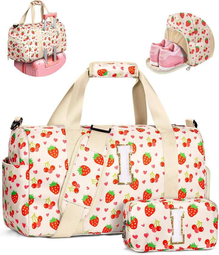 Elilier Regalos para niñas, bolsa de lona inicial para niños, linda...