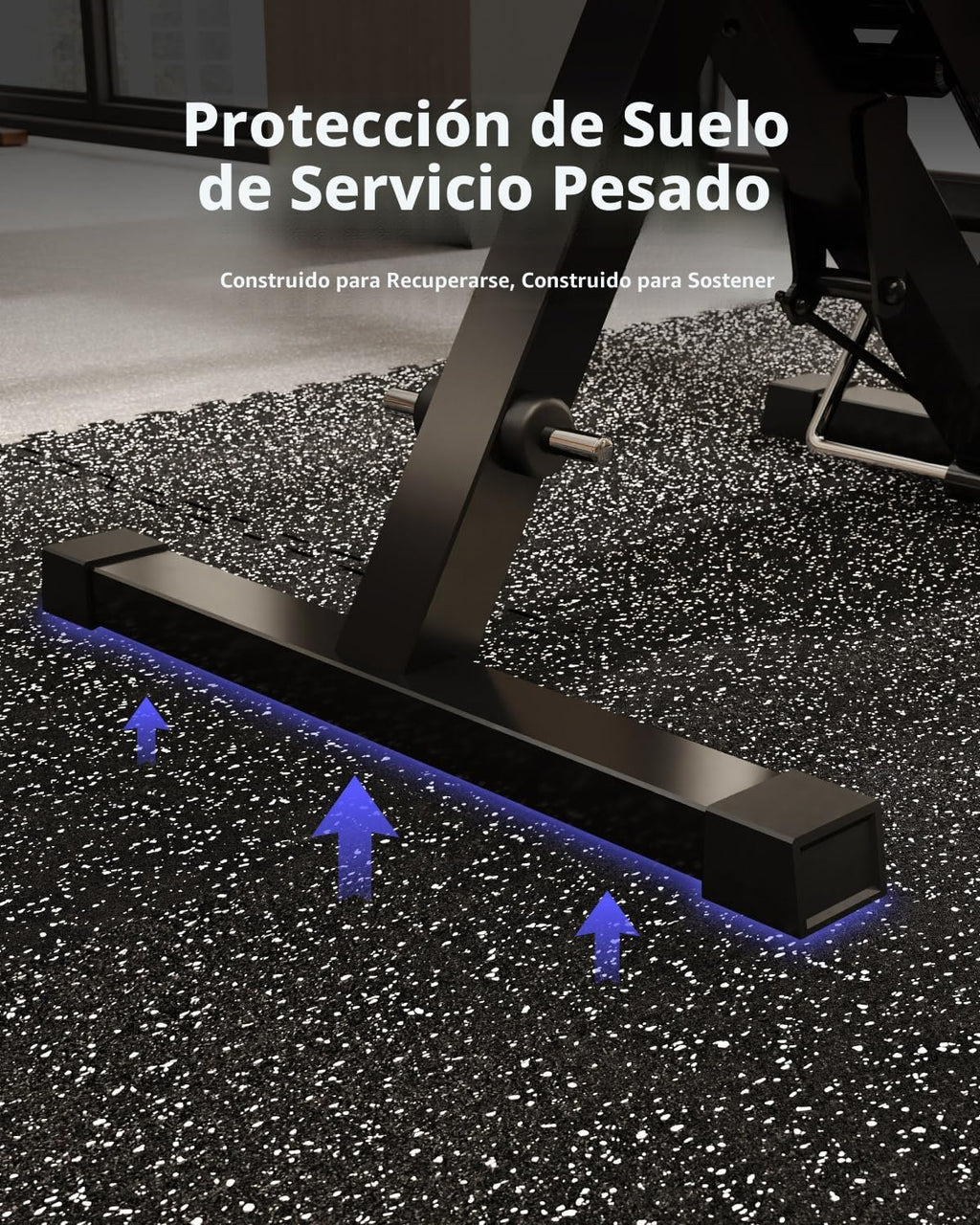 AIRHOP 0.79 pulgadas de espesor 48 pies cuadrados de alfombrillas para equipos de ejercicio, 12 losetas de goma mejoradas con espuma EVA de alta densidad, gran piso entrelazado tipo rompecabezas para