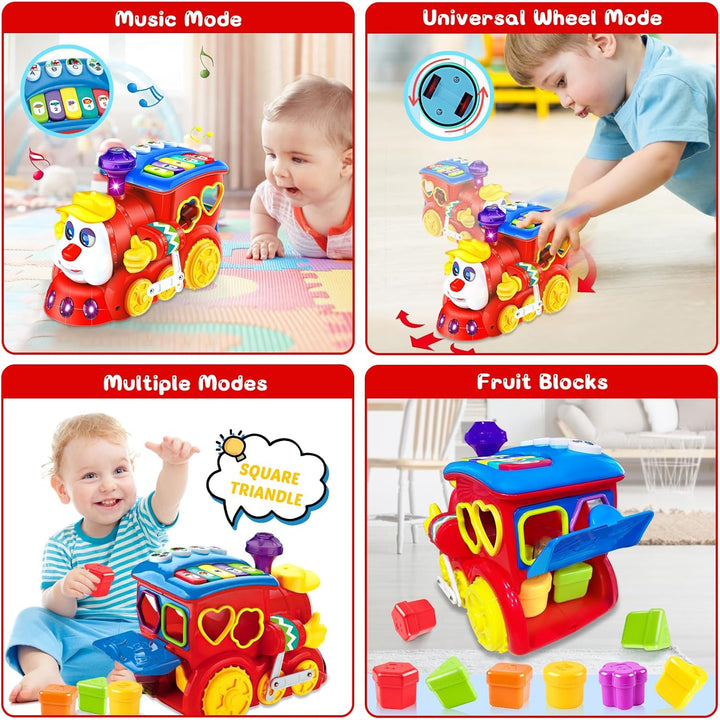 Juguetes para bebés de 1 año de edad, regalo de tren musical, jugue...