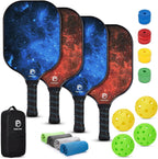 DULCE DOM Juego de 2/4 palas de pickleball - Aprobado por USAPA