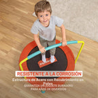 Fisher-Price Mini trampolín, WonderJump 36 pulgadas gorila redonda, multicolor