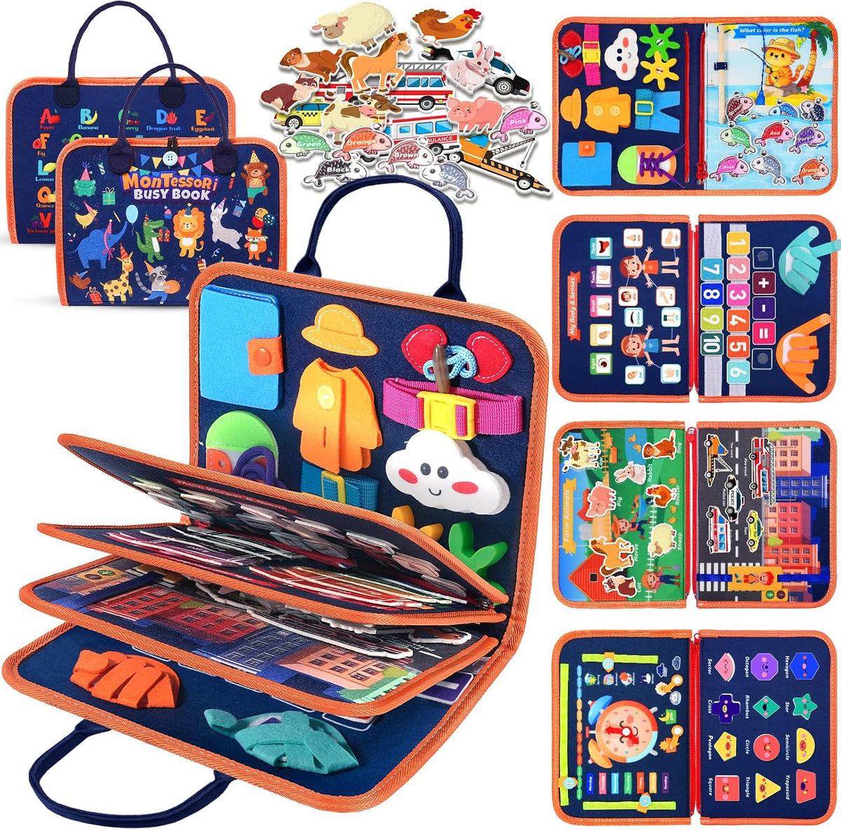 Tablero Montessori para niños pequeños, regalo de cumpleaños para niños y