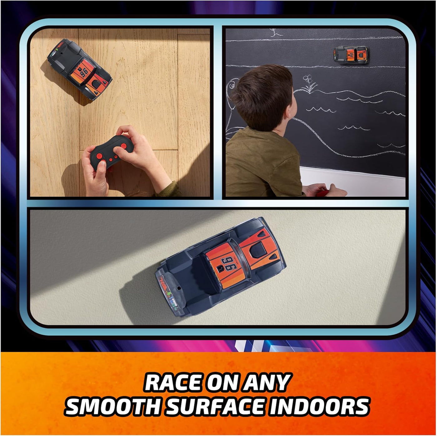 Air Hogs, Escalador de pared de carreras Zero Gravity, camión de pa...