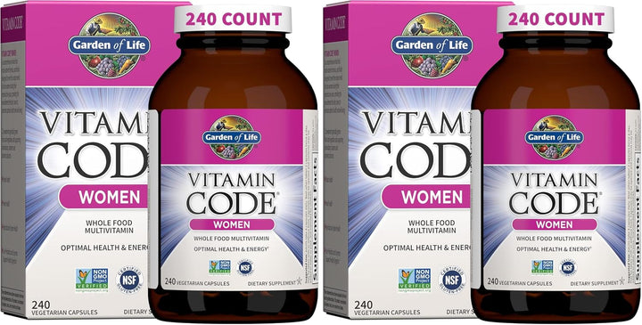 Garden of Life Multivitamínico para mujeres, Vitamin Code - Aliment...