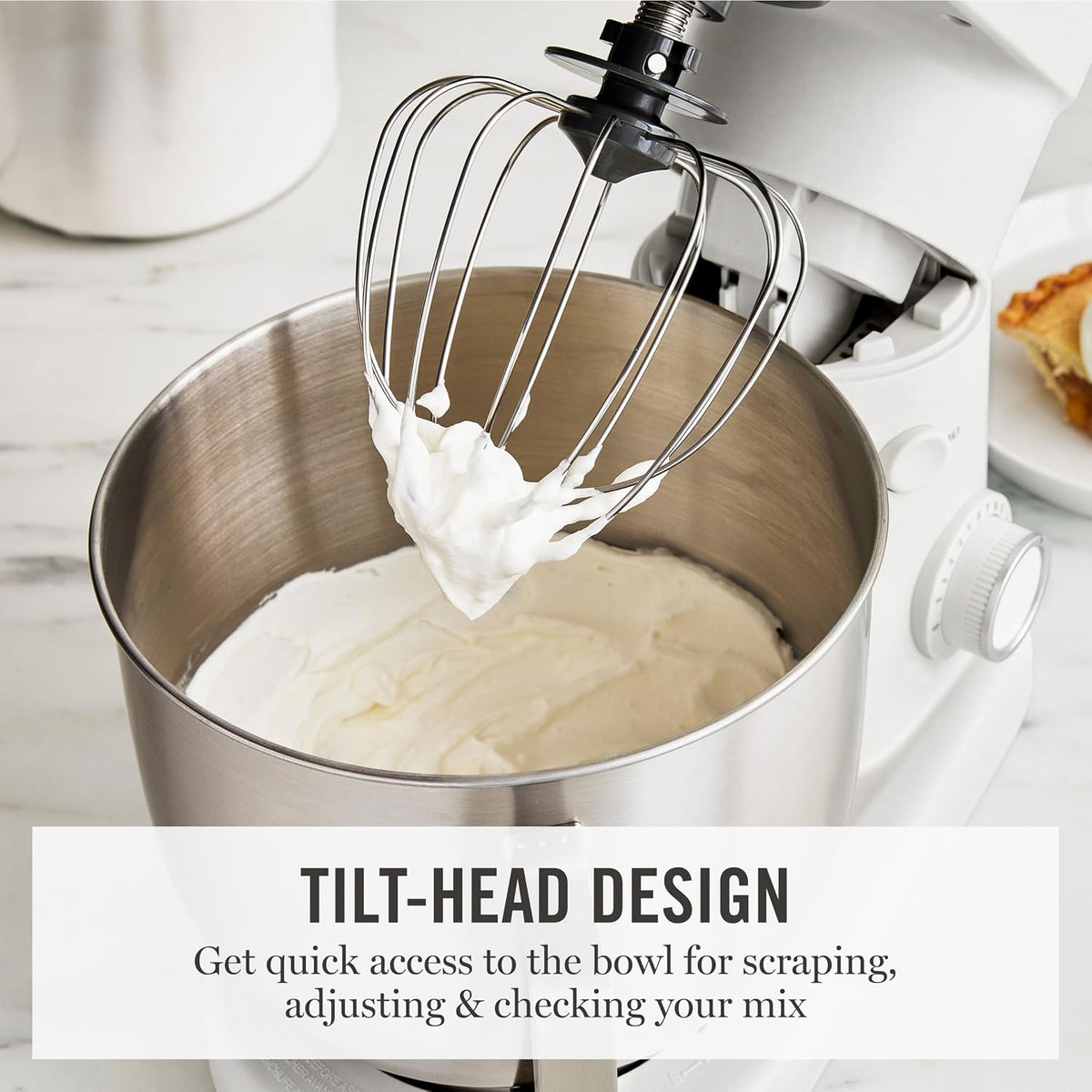 Martha Stewart Batidora de pie con cabezal inclinable de 5.3 cuartos
