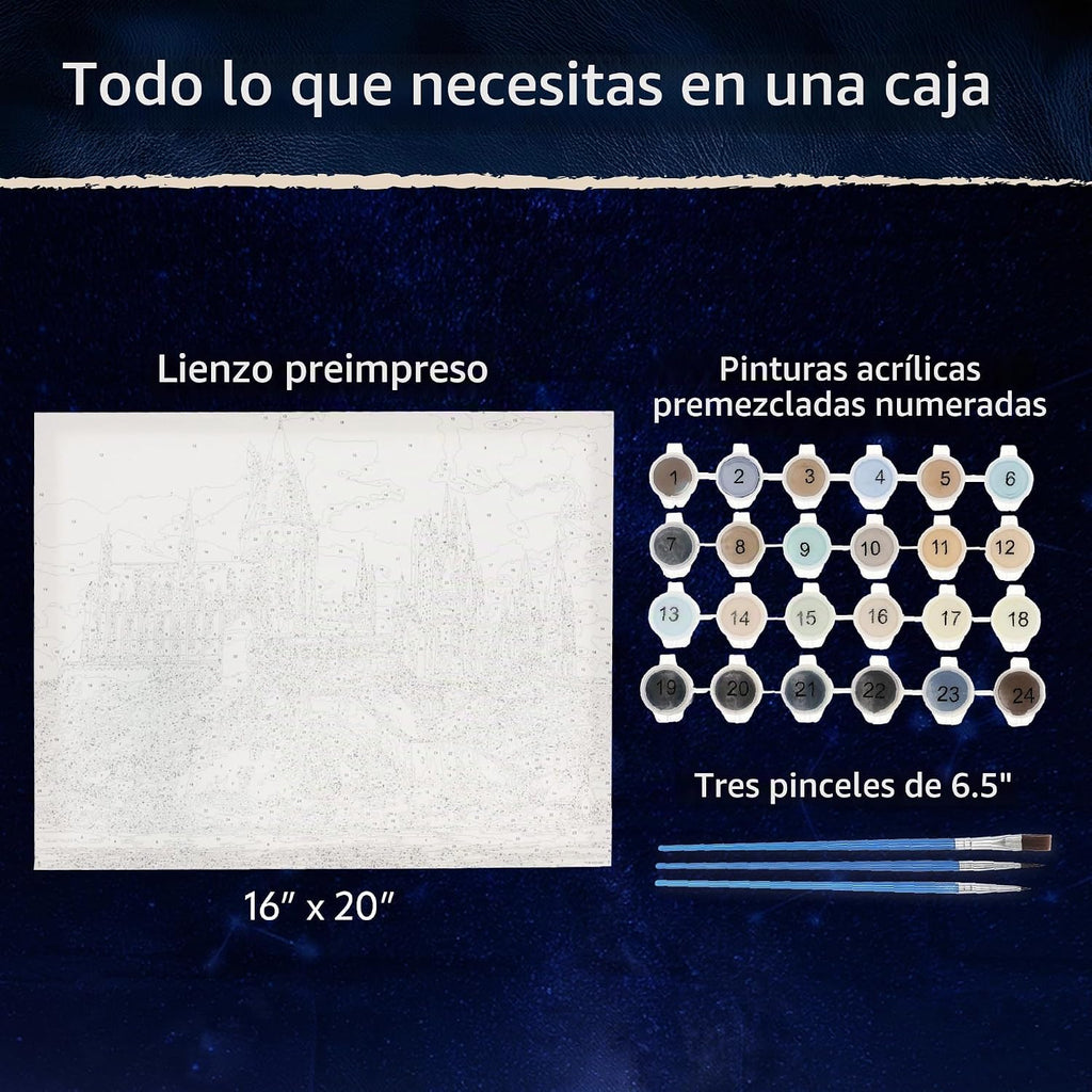 Aquarius Harry Potter Arte por Números – Set de Pintura Hogwarts Castle