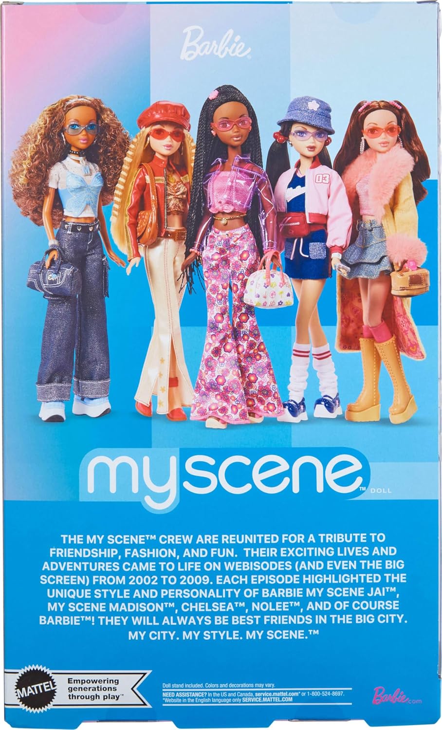 Barbie Muñeca y accesorios Signature My Scene Jai, trenzas negras,...
