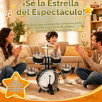 Juego de batería para niños de 3 a 6 años, 5 piezas de tambores de
