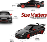 BEZGAR Auto de control remoto Porsche - Auto de juguete Porsche 911...