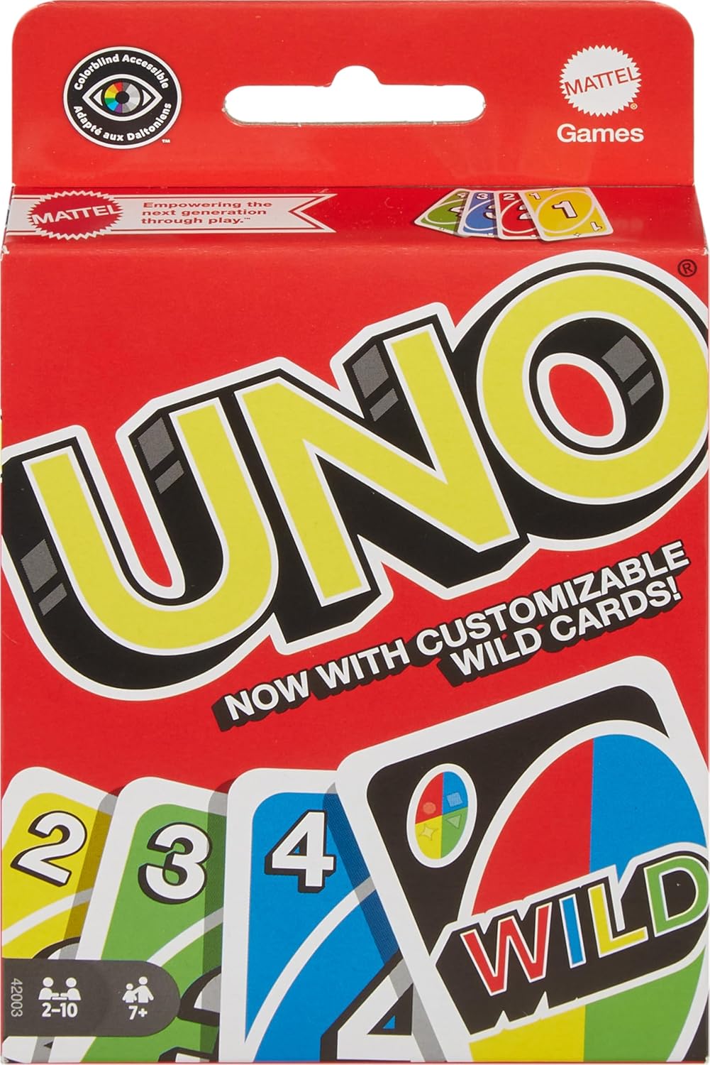 Mattel Games UNO Juego de cartas de emparejar color y