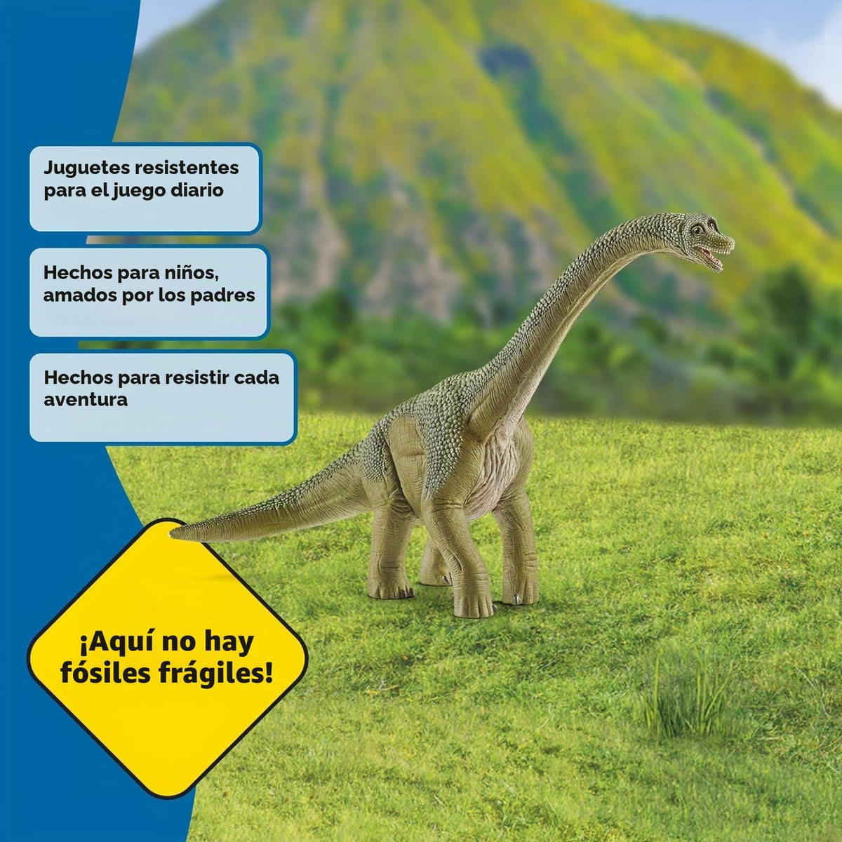 Schleich 14581 - Figura de dinosaurio de juguete de Brachiosaurus, para niños a partir de 4 años