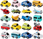 Paquete de 18 juguetes surtidos de coches y aviones moldeados a presión