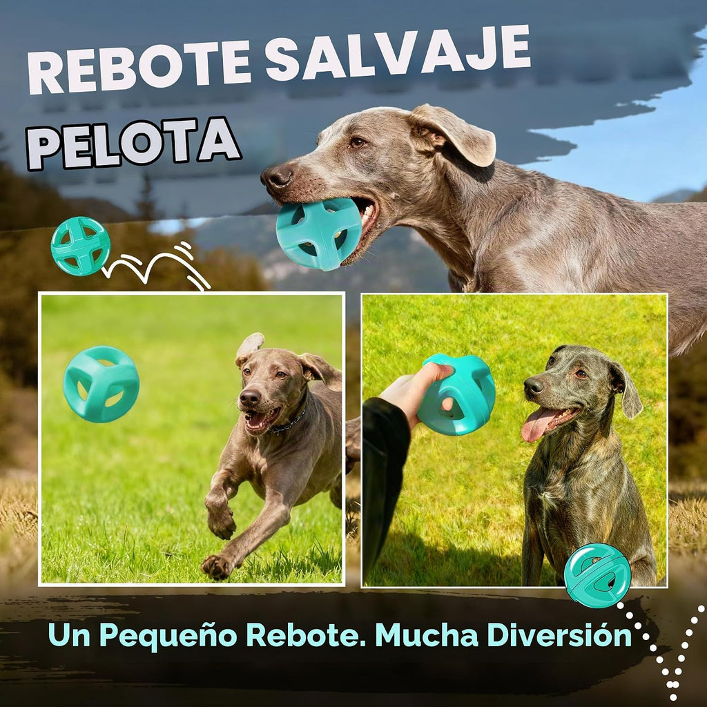 Fida Pelotas de Goma Natural para Perros Masticadores Agresivos, Juguetes Duraderos para Masticar para Perros Grandes, Juguetes Interactivos de Buscar y Tirar para Razas Medianas y Grandes No Tóxicos