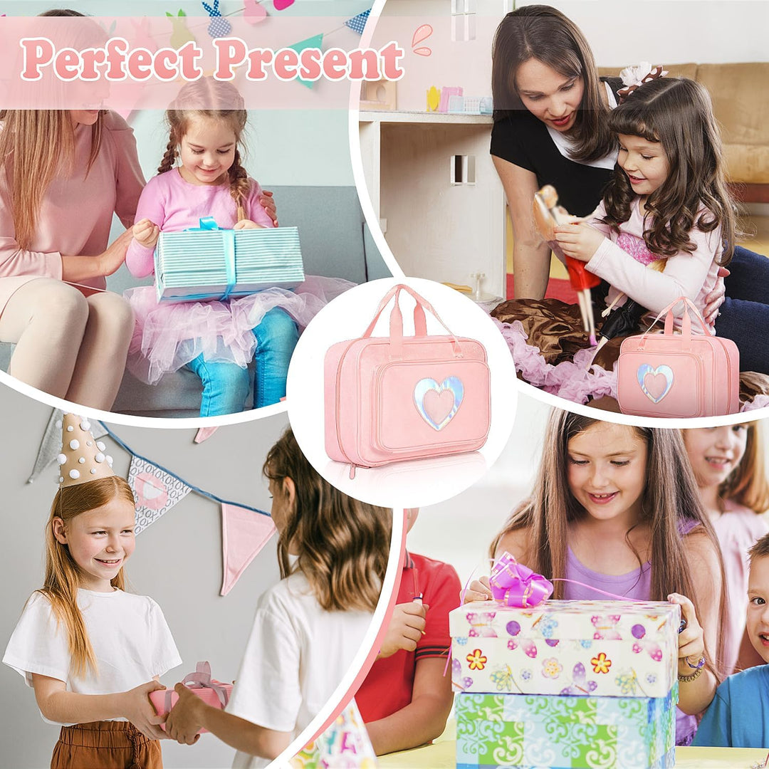 LININYHAO Estuche de transporte compatible con muñecas Barbie de 12...