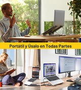 Estación de acoplamiento USB C para laptop con monitor doble, solo...