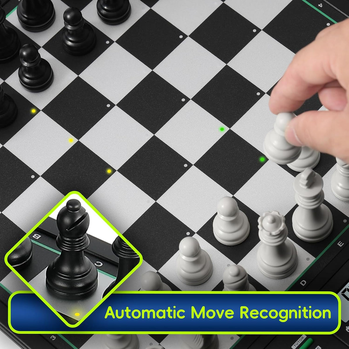 Encienda el tablero de ajedrez electrónico Mover Detección automática AI