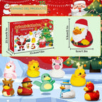 Calendario de Adviento de patitos de goma 2026 – Cuenta regresiva de 24 días para Navidad para niños