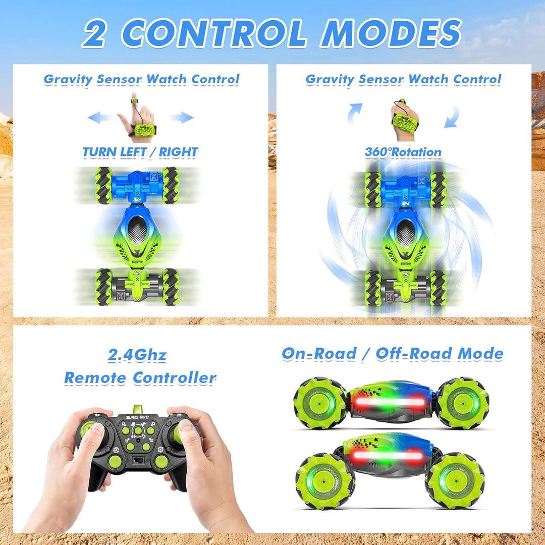 Fosgoit Coche RC con Sensor Gestual, RC de Acrobacias con Sensor Ge...
