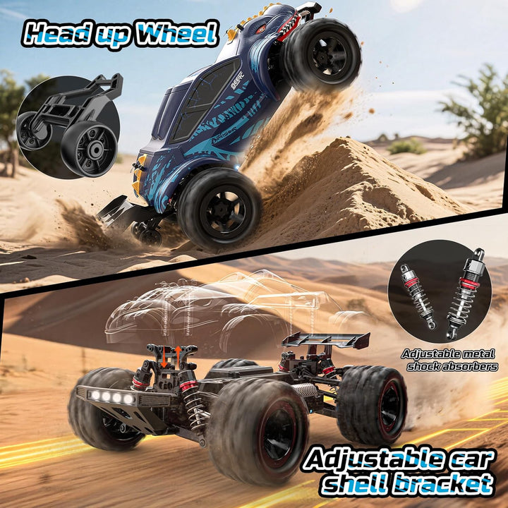 DEERC 9308E 1:16 Coches RC Rápidos para Niños de 8 a 12 años Camión...