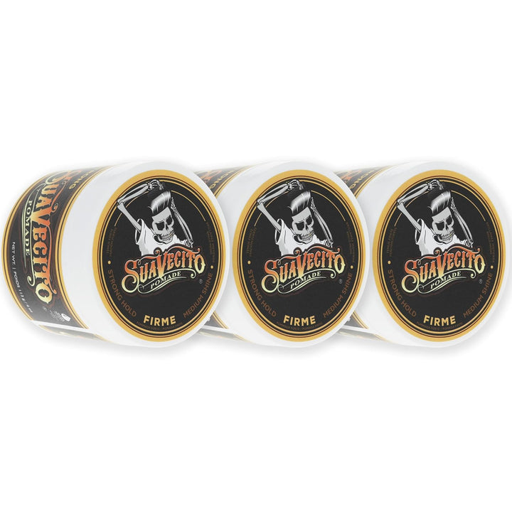 Pomada Suavecito Firme (Fuerte) de 4 oz, paquete de 3 - Pomada para...